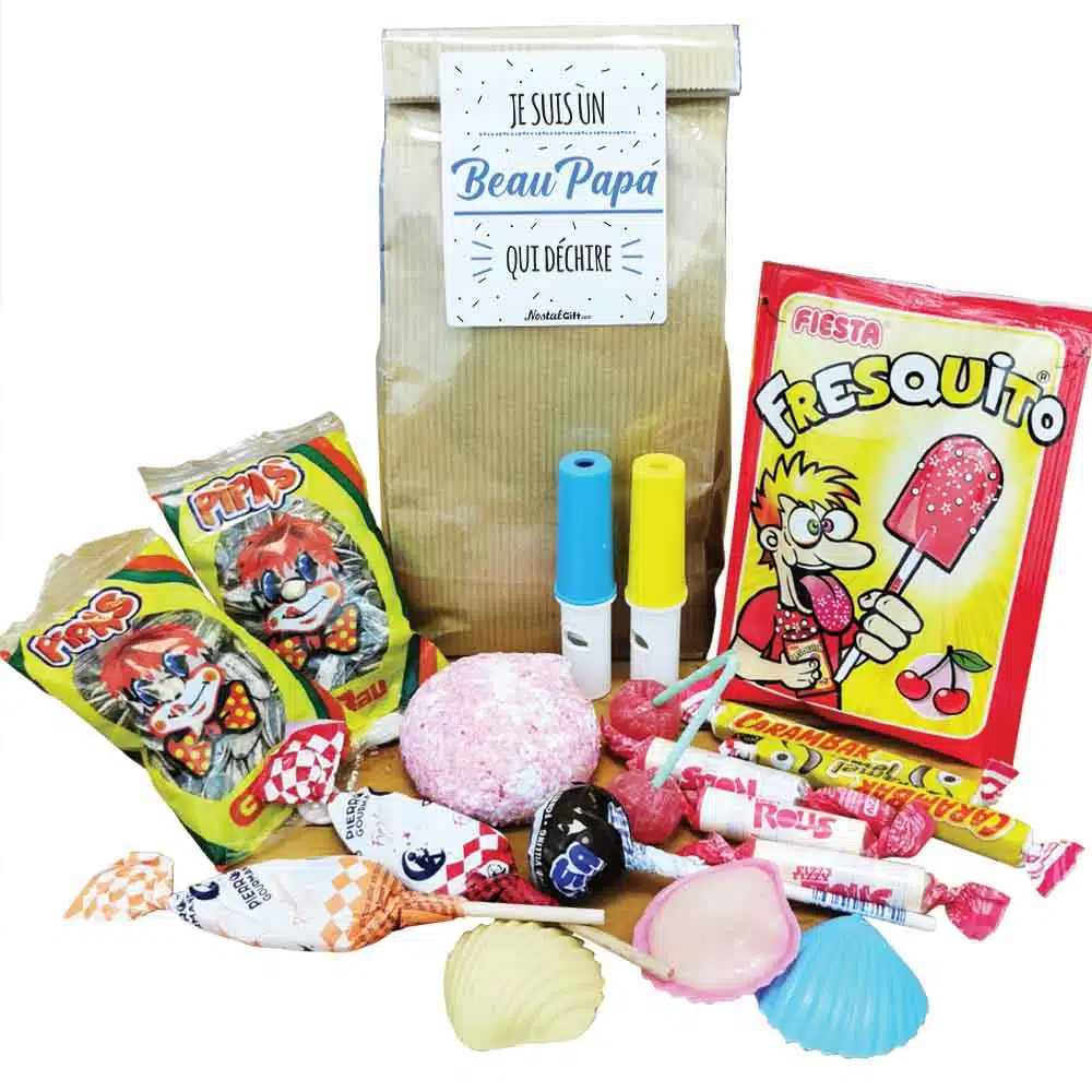 Sachet bonbon années 70 “Je suis un Beau Papa qui déchire” – Image 2