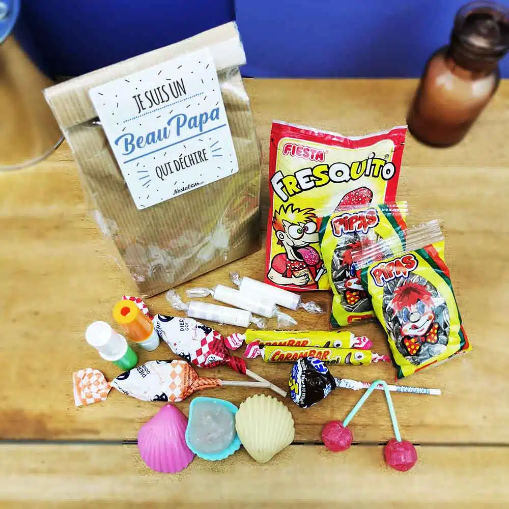 Sachet bonbon années 70 “Je suis un Beau Papa qui déchire” – Image 3