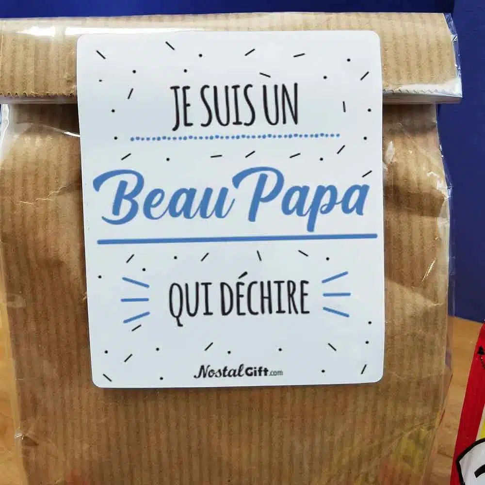 Sachet bonbon années 70 “Je suis un Beau Papa qui déchire” – Image 5