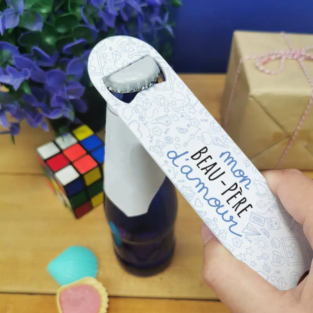 Décapsuleur “Mon beau-père d’amour” – Cadeau beau père – Image 4