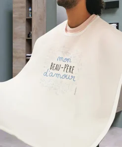 Tablier à barbe  “Mon beau-père d’amour” de la collection “D’amour – Cadeau beau papa  : Cadeau d’un anniversaire
