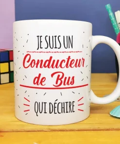 Mug “Je suis un conducteur de bus qui déchire”