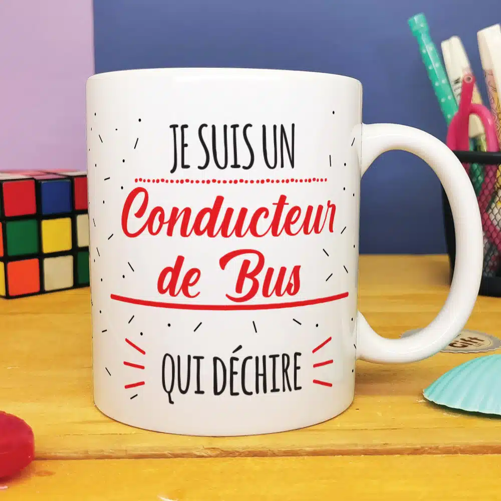 Mug “Je suis un conducteur de bus qui déchire”