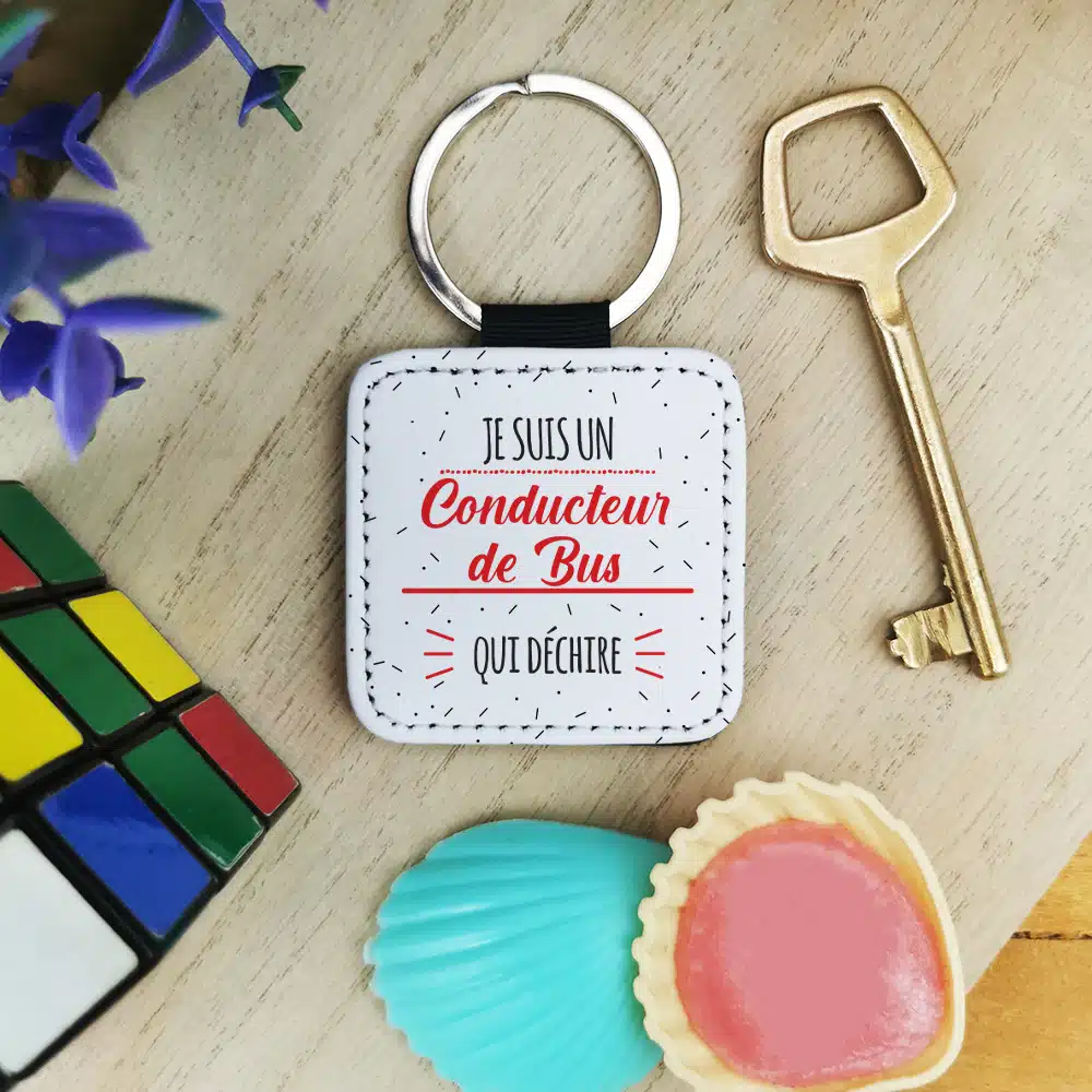 Porte clé “Je suis un conducteur de bus qui déchire” – Image 2