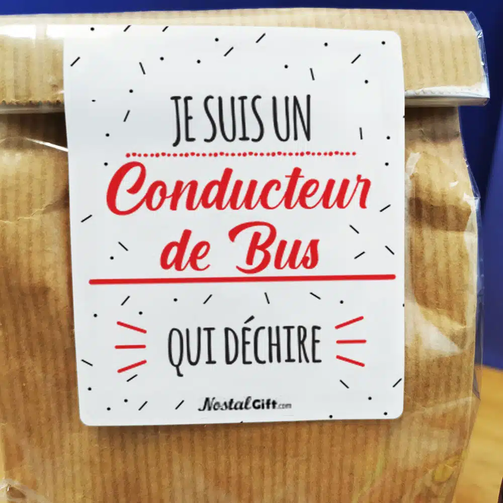 Sachet bonbon années 80 “Je suis un conducteur de bus qui déchire” – Image 5