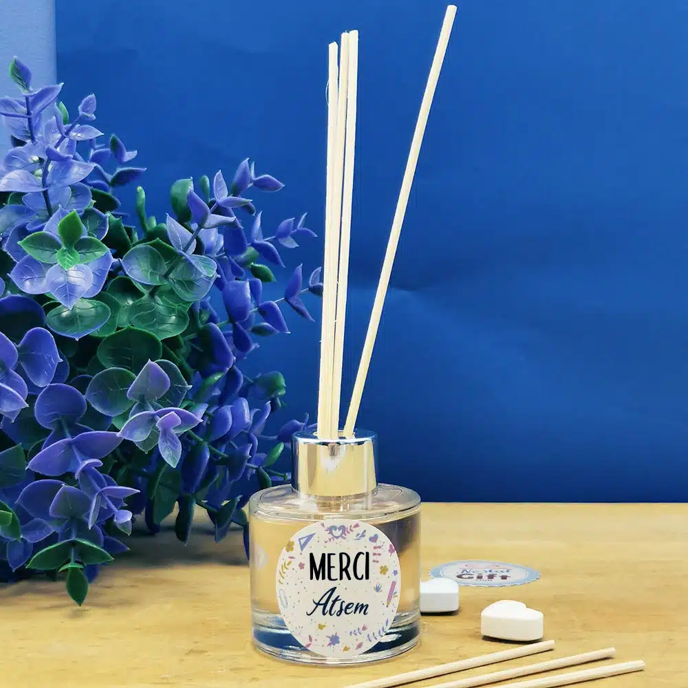 Coffret cadeau Atsem – Set de diffuseur de parfum + Bougie – “Merci Atsem” – Image 4