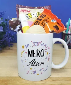 Mug bonbons des années 70 “Merci Atsem” – collection florale