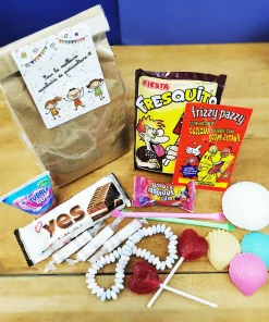 Sachet bonbon années 80 “Pour la meilleure auxiliaire de puériculture” de la collection “Dessin d’enfants” – Cadeau la fin de l’année scolaire : Auxiliaire de puericulture