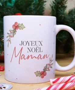 Mug “Joyeux Noël Maman” – Cadeau Noël
