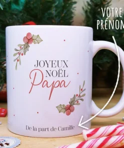 Mug “Joyeux noel Papa” – Cadeau personnalisé – Cadeau Noël
