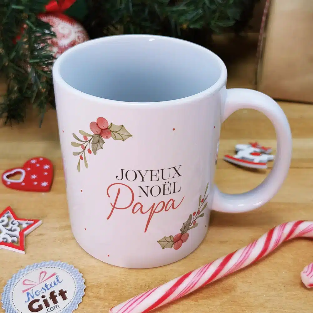 Mug “Joyeux Noël Papa” – Cadeau Noël – Image 2