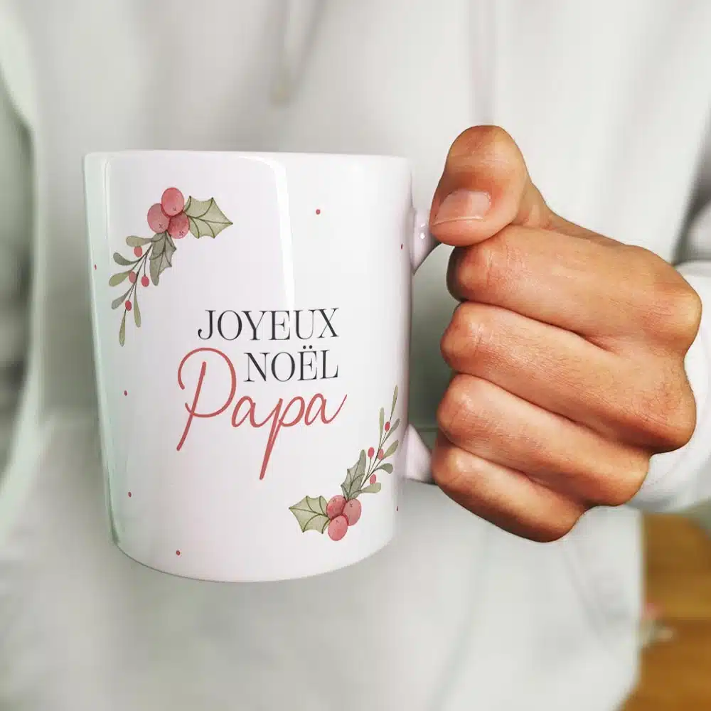 Mug “Joyeux Noël Papa” – Cadeau Noël – Image 5