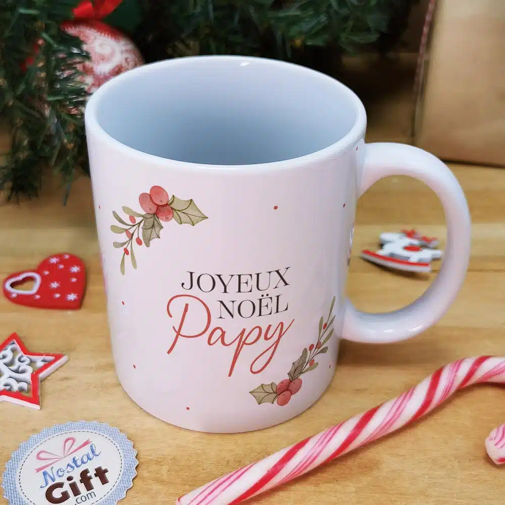 Mug “Joyeux Noël Papy” – Cadeau Noël – Image 2