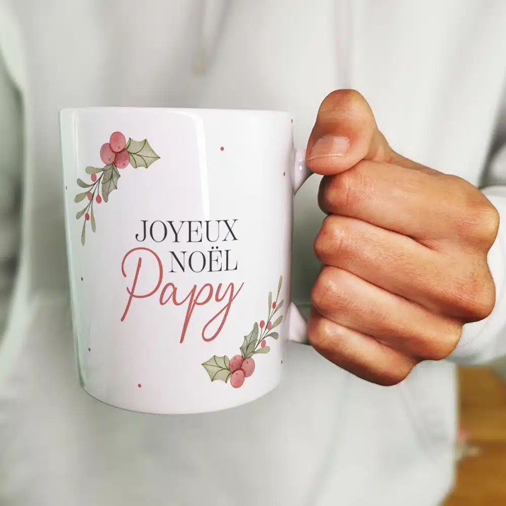 Mug “Joyeux Noël Papy” – Cadeau Noël – Image 4