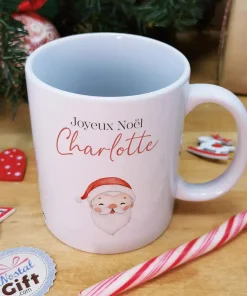 Mug “Joyeux Noël ” personnalisé – Père Noël – Cadeau pour Noël