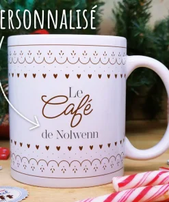 Mug “Café de Noël” personnalisé – Cadeau Noël