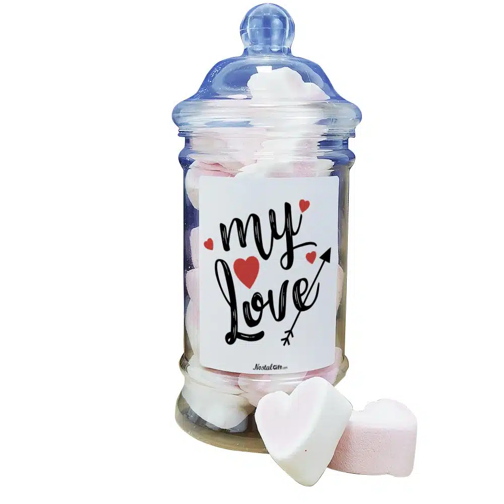 Bonbonnière coeurs guimauve “My Love” – Cadeau Saint Valentin – Image 5