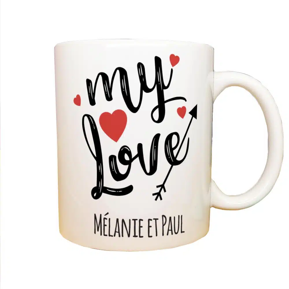 Mug “My Love” personnalisable – Cadeau pour la Saint Valentin – Image 4