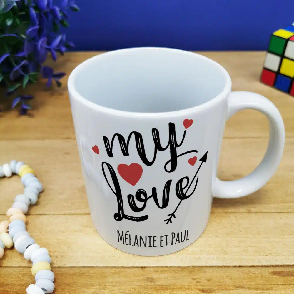 Mug “My Love” personnalisable – Cadeau pour la Saint Valentin – Image 3