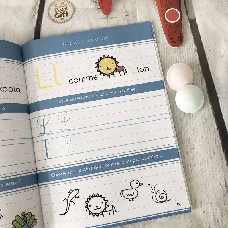 Mon cahier d’écriture “J’apprends l’alphabet” (et ses 36 cartes) – Image 2