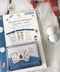 Mon cahier de mathématiques “J’apprends à compter” (et ses 36 cartes)