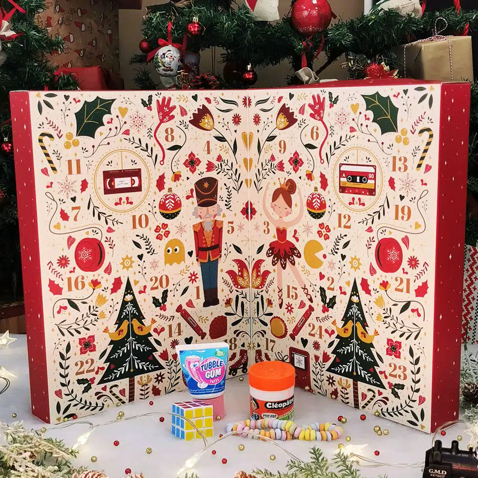 Calendrier de l’avent – Bonbons et Jouets des Années 80