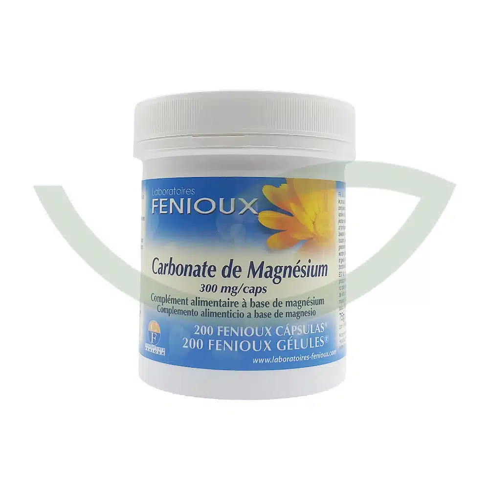 Carbonate de magnésium – 200 gélules – Laboratoires Fenioux