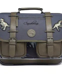 Cartable 38 cm vintage Gris (Grey Tropical) – Caméléon – CP CE1 CE2
