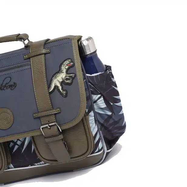 Cartable 38 cm vintage Gris (Grey Tropical) – Caméléon – CP CE1 CE2 – Image 6