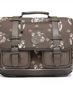 Cartable 38 cm vintage Taupe Lion – Caméléon – CP CE1 CE2