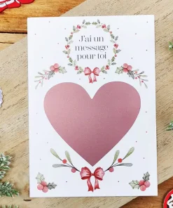 Carte à gratter “J’ai un message pour toi” – Joyeux Noël