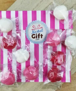 Bonbon coeur fourré confiture : fraise, citron, framboise x10 – Bonbon Saint Valentin – Bonbon fabriqué en France