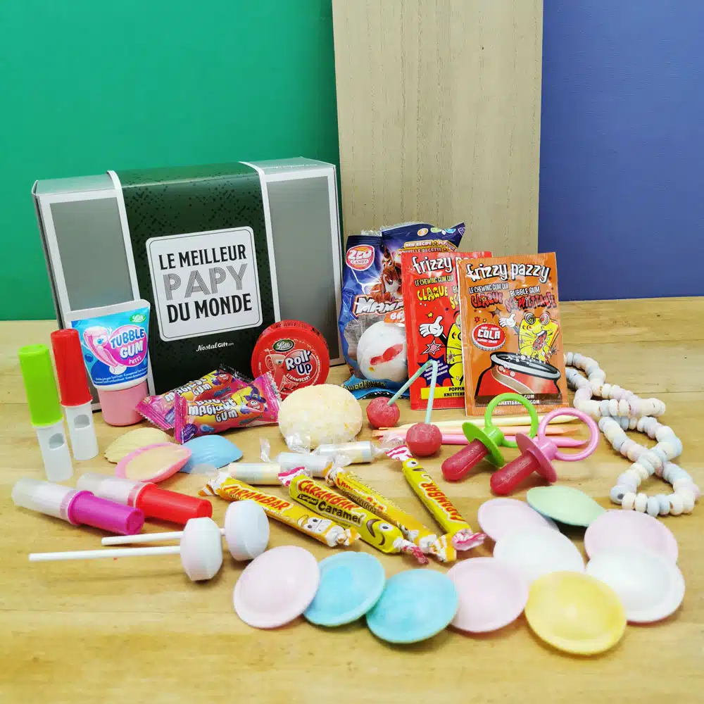 Coffret Bonbon Papy – “Le meilleur papy du monde” : coffret bonbon rétro années 80 – Image 5