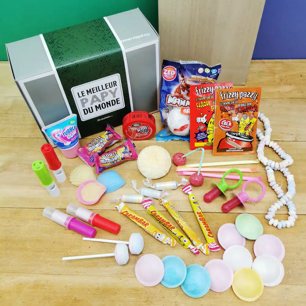 Coffret Bonbon Papy – “Le meilleur papy du monde” : coffret bonbon rétro années 80 – Image 7