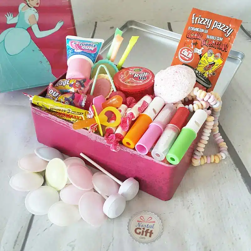 Coffret Cadeau : Boîte “Cendrillon” remplie de bonbons 80 (rose) – Image 3