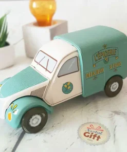 Coffret bonbon Fourgonnette 2 CV en métal remplie de bonbons traditionnels (200g)
