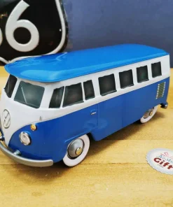 Volkswagen combi bleu en métal pour bundle