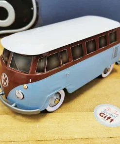 Volkswagen combi bleu/marron en métal pour bundle