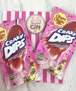 Crazy Dips – Sucettes à tremper à la goût fraise x2