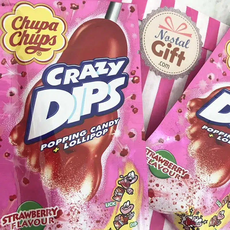 Crazy Dips – Sucettes à tremper à la goût fraise x2 – Image 2