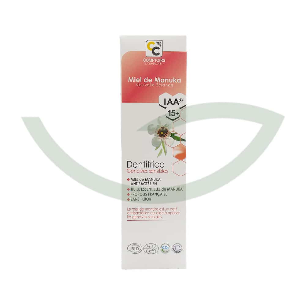 Dentifrice gencives sensibles Manuka – 75ml – Comptoirs et Compagnies