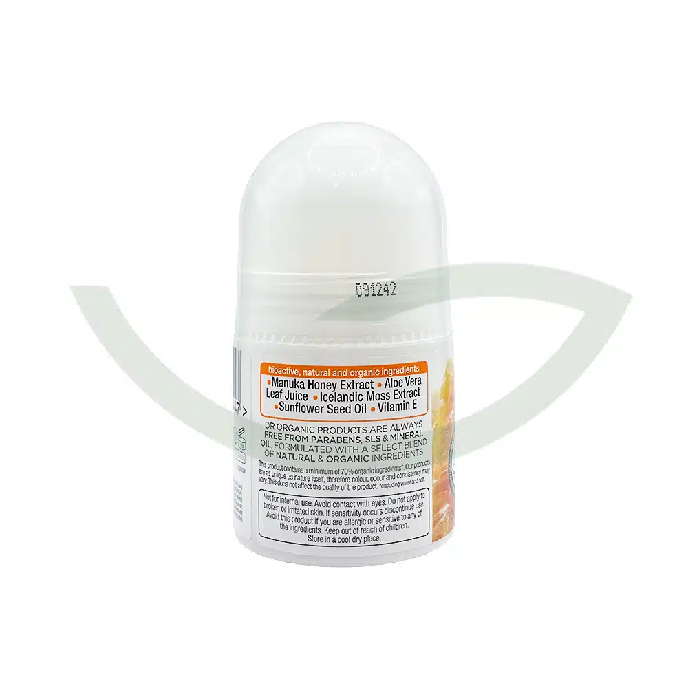 Déodorant miel de manuka – 50ml – Dr Organic – Image 2