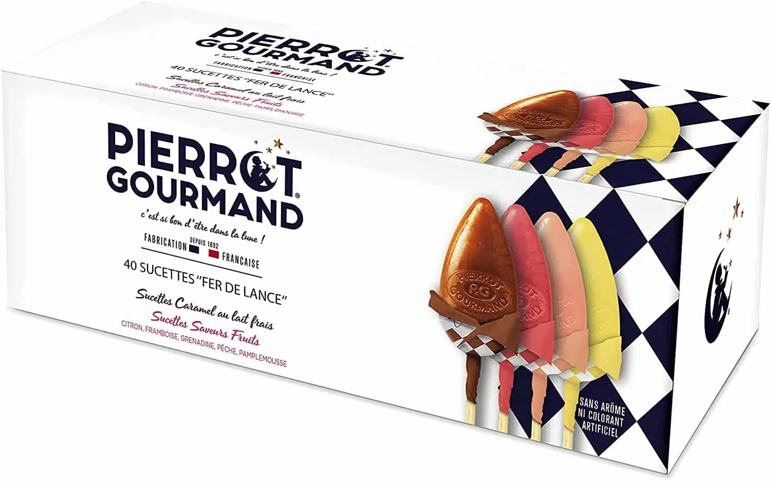 Buste Pierrot Gourmand – 40 sucettes assorties