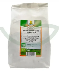 Farine d&rsquo;avoine complète – 500g – Moulin des Moines