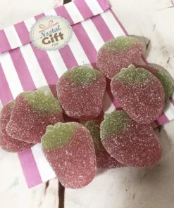 Bonbon forme goût fraise géante acidulée x10