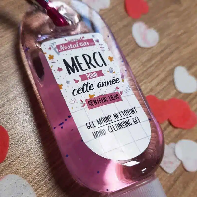 Gel main nettoyant pour les mains – Idée cadeau Maitresse, Nounou, Atsem – Image 2