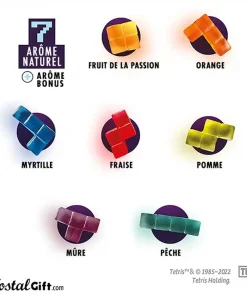 Sachet de bonbons gélifiés Tetris – 125g –  bonbon geek