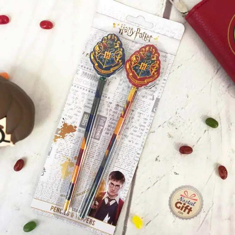 Harry Potter – Lot de 2 crayons à papier avec gomme emblème – Image 3