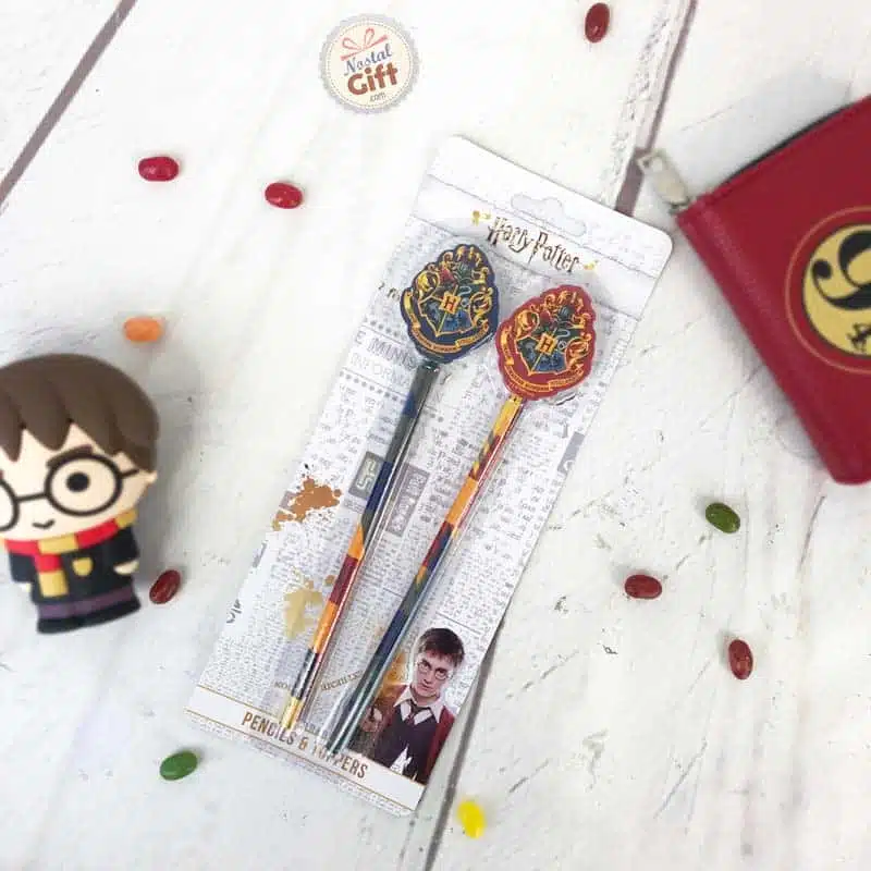 Harry Potter – Lot de 2 crayons à papier avec gomme emblème – Image 5