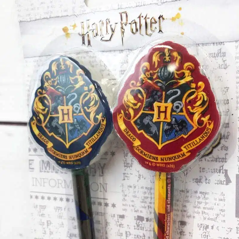 Harry Potter – Lot de 2 crayons à papier avec gomme emblème – Image 4